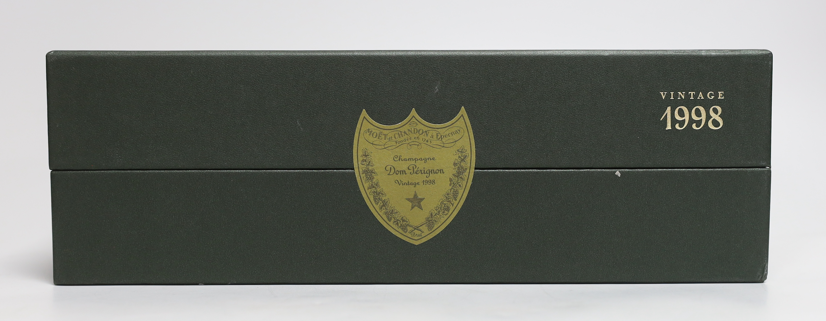 A bottle of Dom Perignon, boxed, 1998